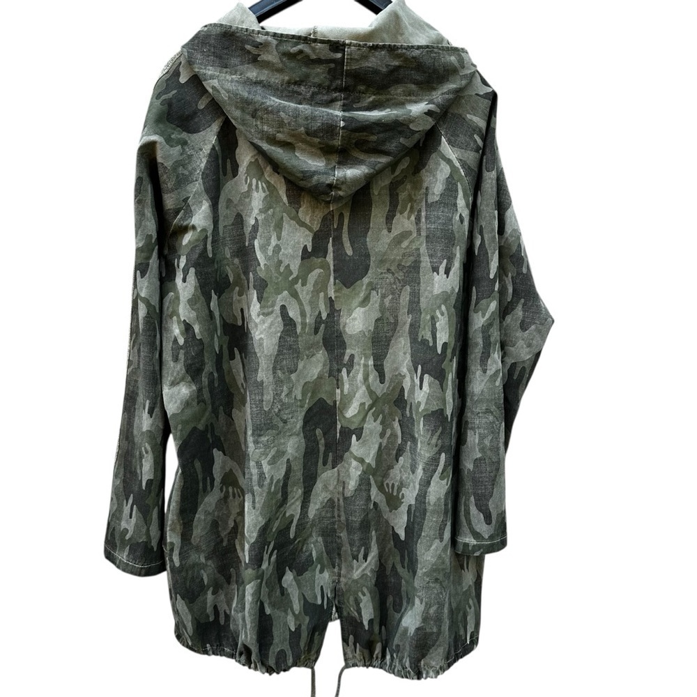 NWT Kaktus Camo Hooded Jacket Made in Italy Sz XL - Picture 5 of 9
